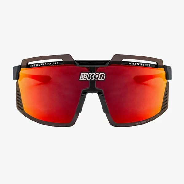 Okulary kolarskie Scicon Aerowatt Foza Black Gloss multimirror red