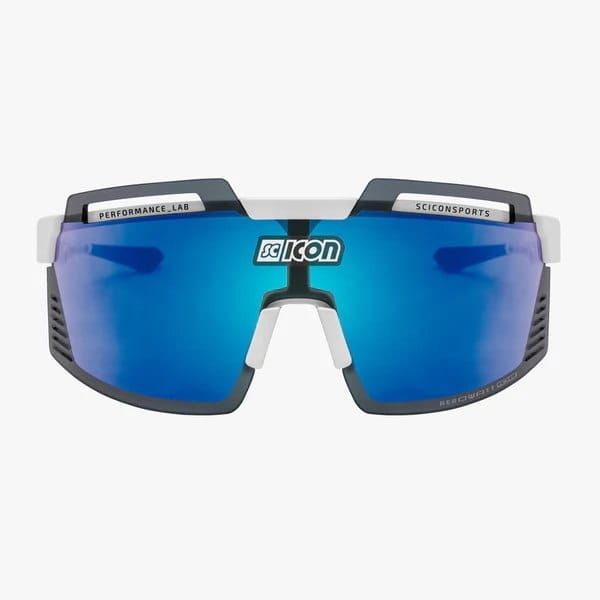 Okulary kolarskie Scicon Aerowatt Foza White Gloss multimirror blue