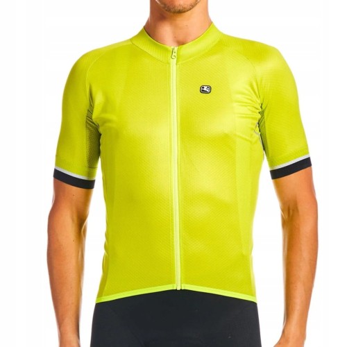 Koszulka Męska Rowerowa Giordana Silverline Lime Punch Rozmiar XXL