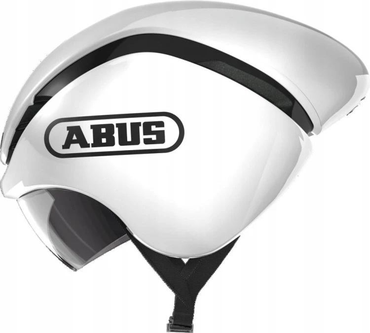 Kask Rowerowy Czasowy Abus GameChanger TT Shiny White Rozmiar M 52-58cm