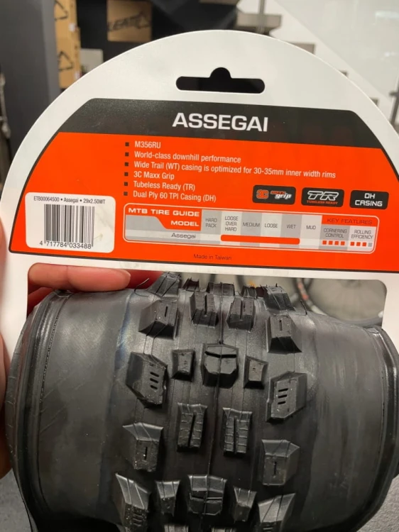 OPONA ROWEROWA 29x2,50 MAXXIS ASSEGAI 3CG/EXO/TR ZWIJANA