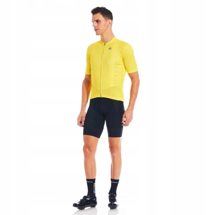 Koszulka kolarska męska Giordana Fusion żółta S