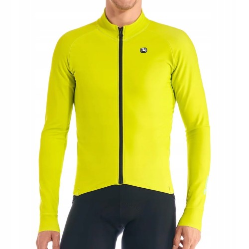 Koszulka Rowerowa Długi Rękaw Męska Giordana G-Shield Zielona Rozmiar S