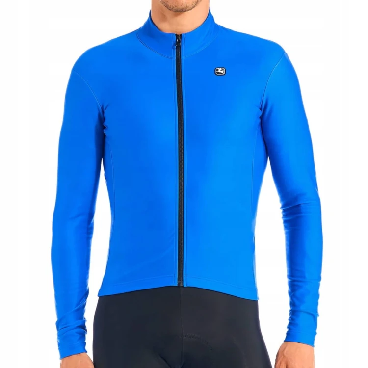 Koszulka Rowerowa Długi Rękaw Meska Giordana Silverline Niebieska Rozmiar S