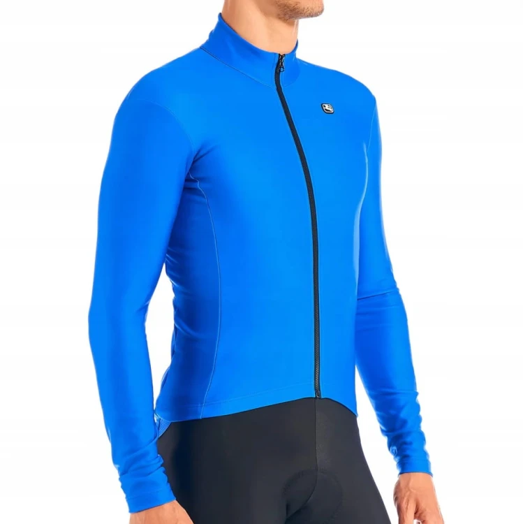 Koszulka Rowerowa Długi Rękaw Meska Giordana Silverline Niebieska Rozmiar S
