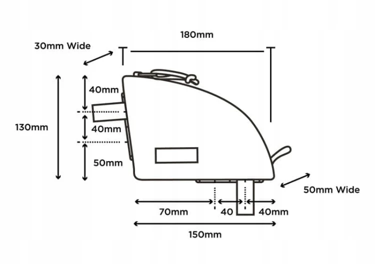 Torba na ramę Restrap Rear Top Tube Bag
