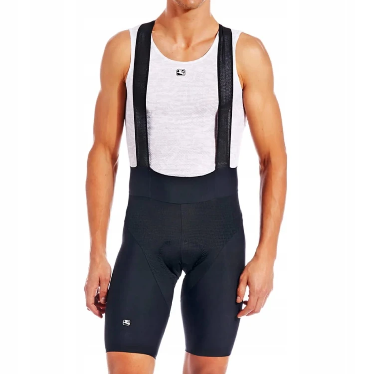 Spodenki Rowerowe Męskie Na Szelkach Giordana Lungo Czarne Rozmiar S