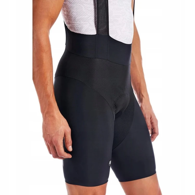 Spodenki Rowerowe Męskie Na Szelkach Giordana Lungo Czarne Rozmiar S