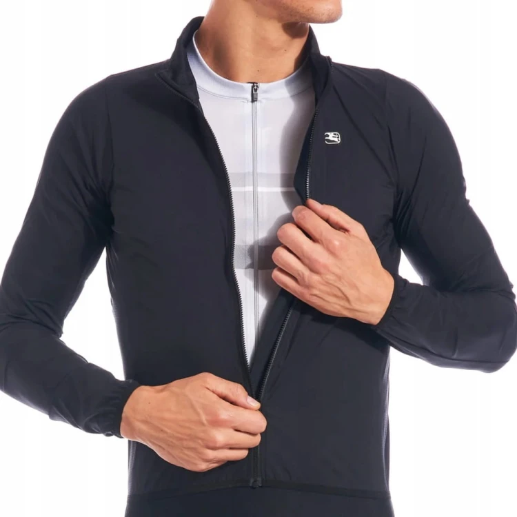Kurtka Rowerowa Przeciwwiatrowa Unisex Giordana NX-G Czarna Rozmiar M