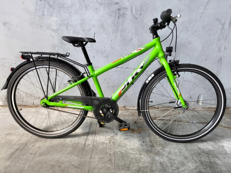 Rower PUKY Cyke Light rama 14 cali zielony