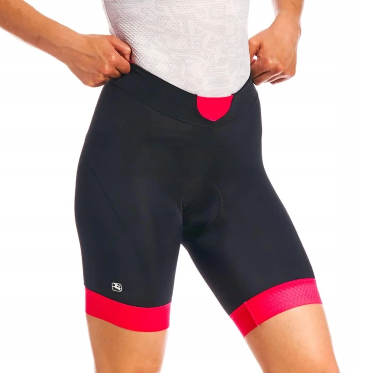 Spodenki Rowerowe Damskie SilverLine Giordana XS Czarny/Różowy