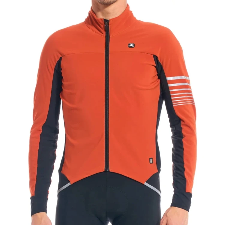 Kurtka Na Rower Męska Giordana AV Versa Pomarańczowa Rozmiar S