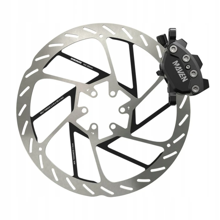 Hamulec tylny tarczowy SRAM Maven Base | 4-tłoczkowy 18 mm