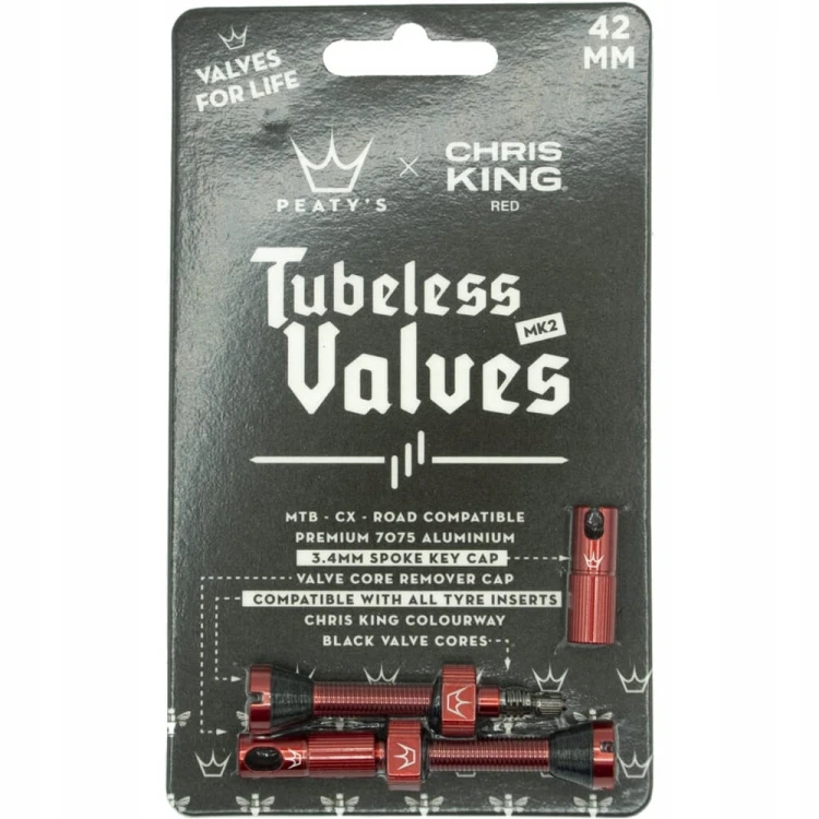 Zawory Peaty's Valves Mk2 czerwone