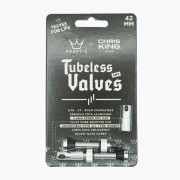 Zawory PEATY'S X CHRIS KING MK2 42mm Tubeless SREBRNY