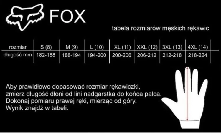 RĘKAWICE ROWEROWE FOX FLEXAIR NUTMEG L