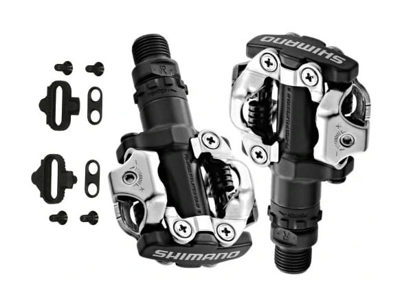 Pedały SPD Shimano PD-M520 MTB czarne + bloki BOX