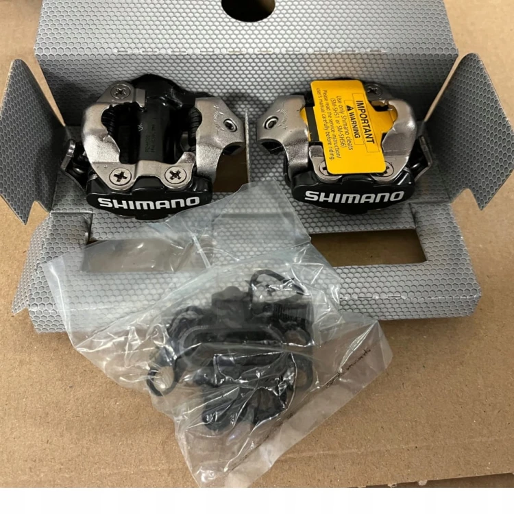 Pedały SPD Shimano PD-M520 MTB czarne + bloki BOX