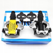 Pedały SPD Shimano PD-M520 MTB czarne + bloki BOX