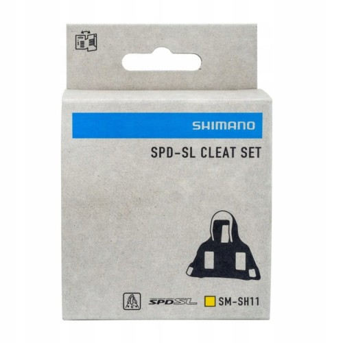 Bloki Shimano SPD-SL szosa SM-SH11 żółte