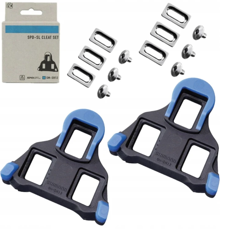 Blok do pedałów Shimano SM-SH12 czarny 2° luzu