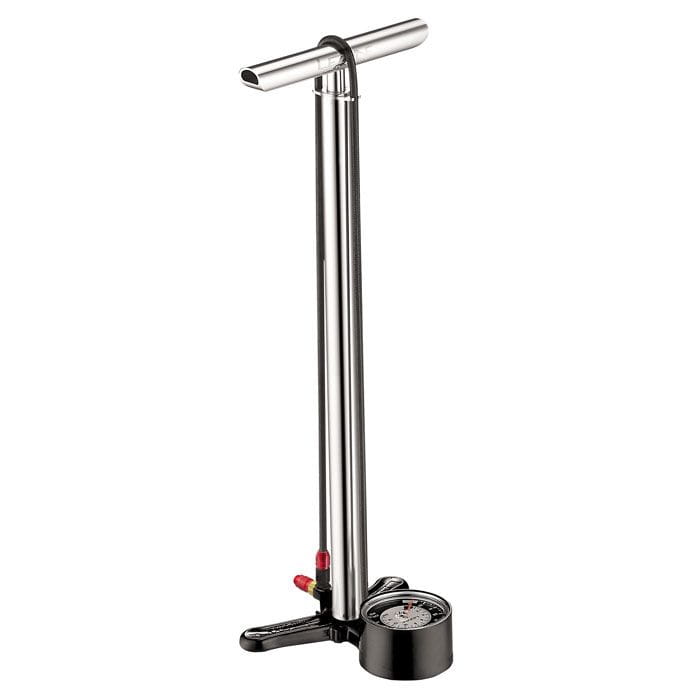 Pompka podłogowa Lezyne CNC Floor Drive 3.5 srebrny