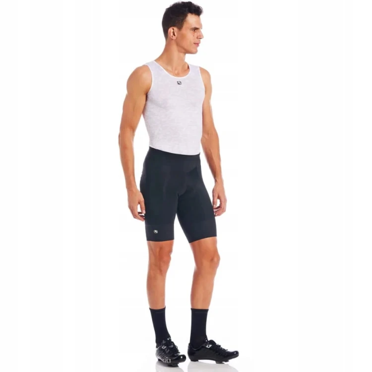 Giordana Fusion Spodenki Męskie Rowerowe BIBS Czarne Rozmiar M
