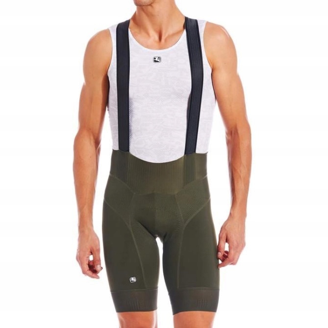 Spodenki Rowerowe Męskie BIBS Szelki Giordana FR-C PRO OLIVE GREEN XXL
