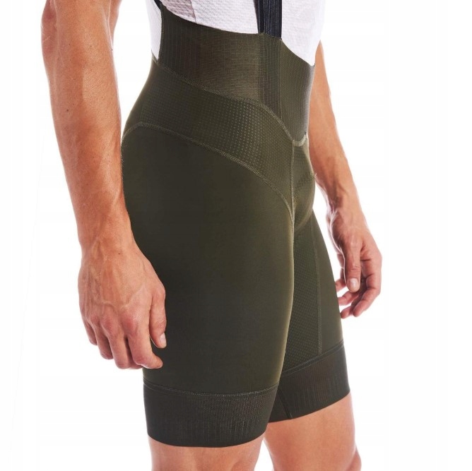 Spodenki Rowerowe Męskie BIBS Szelki Giordana FR-C PRO OLIVE GREEN XXL