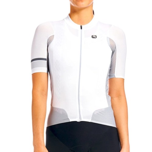 Koszulka Rowerowa Damska Giordana AIR NX-G Biała Rozmiar M