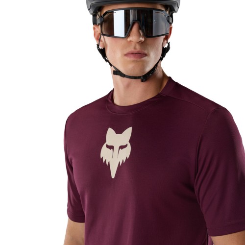 KOSZULKA ROWEROWA FOX RANGER HEAD DARK MAROON L