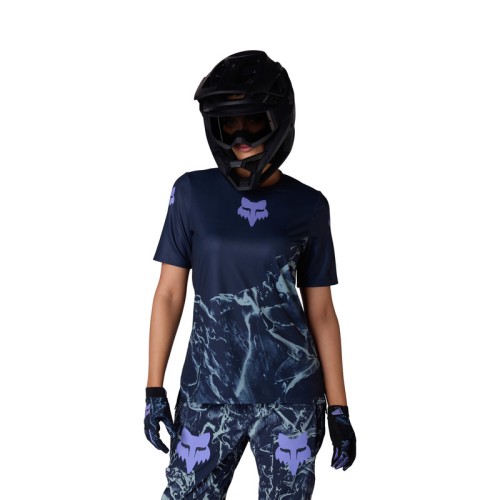 KOSZULKA ROWEROWA DAMSKA FOX RANGER IMG PRINT ARCTIC BLUE XS