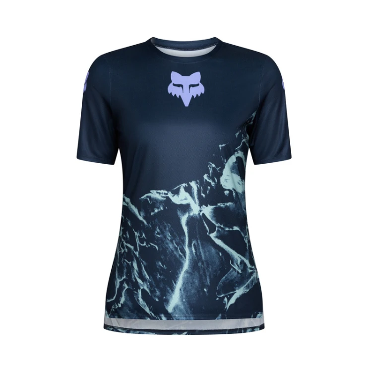 KOSZULKA ROWEROWA DAMSKA FOX RANGER IMG PRINT ARCTIC BLUE XS