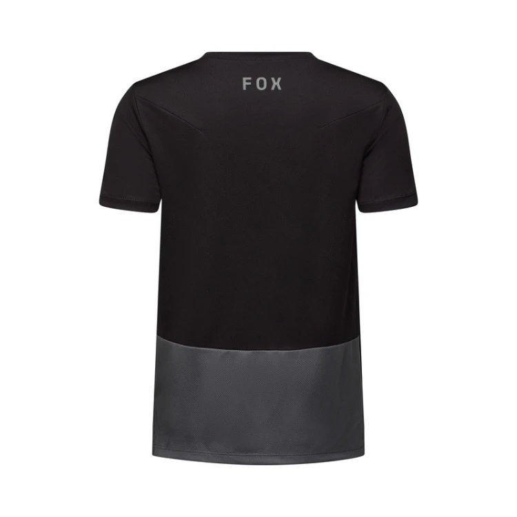 KOSZULKA ROWEROWA JUNIOR FOX RANGER HEAD BLACK YM