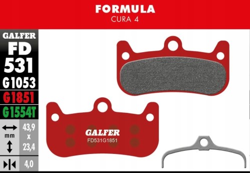 KLOCKI HAMULCOWE GALFER ADVANCED FD531G1851