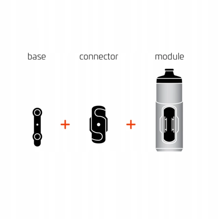 Bidon Fidlock Twist 590 ml czarny łącznik (bez bazy)