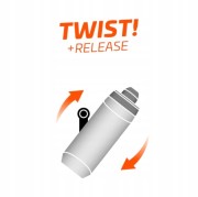 Bidon Fidlock Twist 590 ml czarny łącznik (bez bazy)