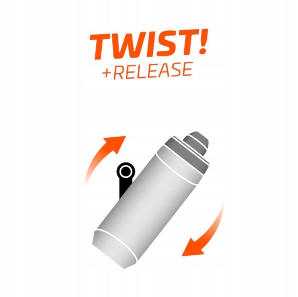 Bidon Fidlock Twist 590 ml czarny łącznik (bez bazy)