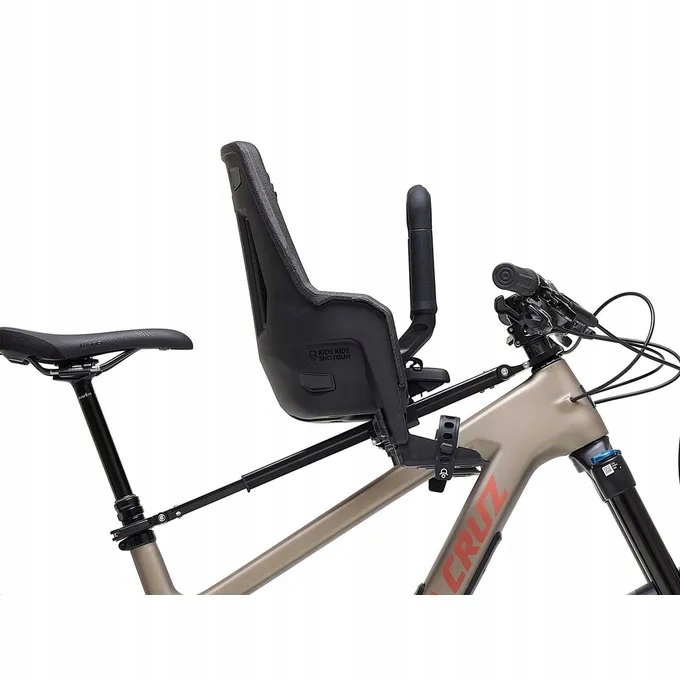 Kids Ride Shotgun Pro EVO 2w1 + kierownica fotelik rowerowy dla dziecka MTB