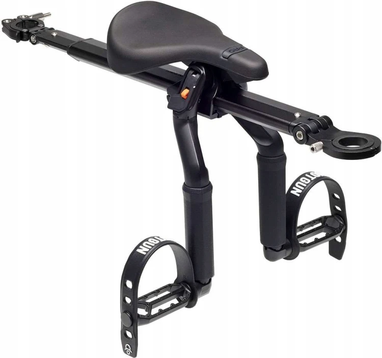 Kids Ride Shotgun Pro EVO 2w1 + kierownica fotelik rowerowy dla dziecka MTB