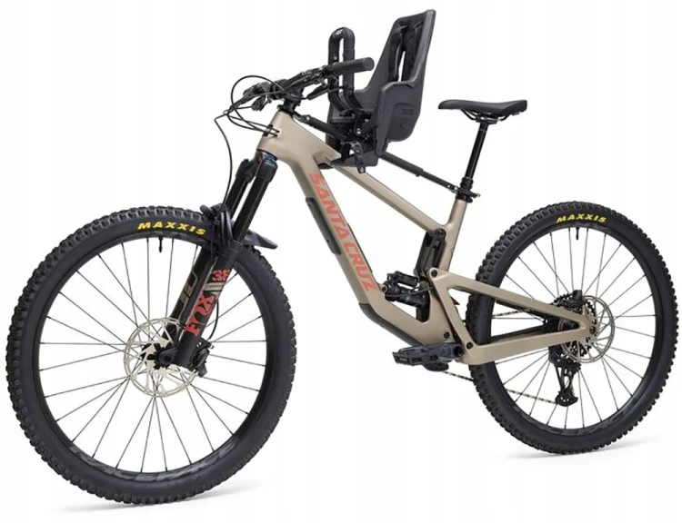 Kids Ride Shotgun Pro EVO 2w1 + kierownica fotelik rowerowy dla dziecka MTB