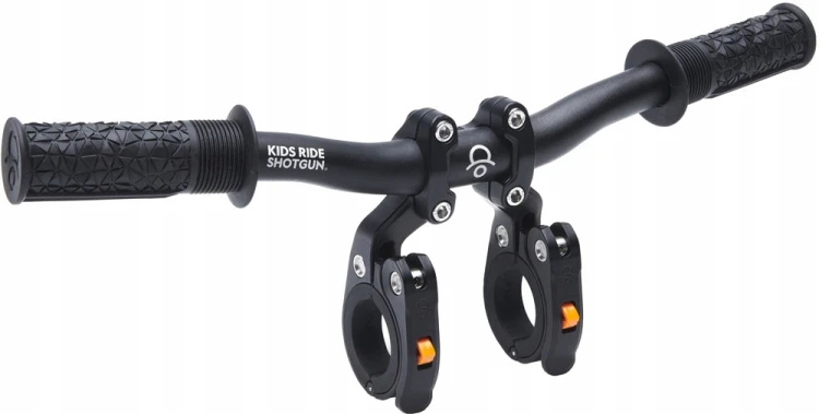 Kids Ride Shotgun Pro EVO 2w1 + kierownica fotelik rowerowy dla dziecka MTB