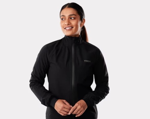 Kurtka rowerowa Trek Circuit Przeciwdeszczowa Damska Czarna Rozmiar M