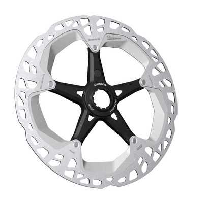 Tarcza hamulca SHIMANO RT-EM810 Ice-Tech srebrno-czarna, 203 mm, centerlock