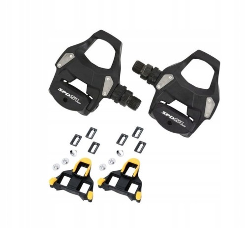 Pedały szosowe Shimano PD-RS500 czarne + bloki BOX