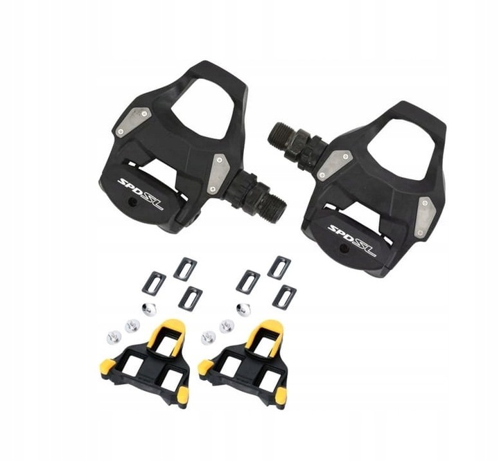 Pedały szosowe Shimano PD-RS500 czarne + bloki BOX