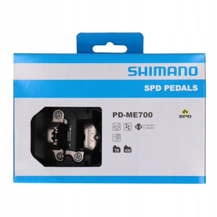 Pedały rowerowe SPD MTB Shimano PD-ME700 + bloki