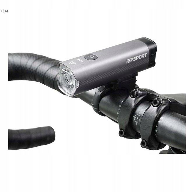 Inteligentna lampka rowerowa przednia iGPSport VS500s, 500 lm, power bank