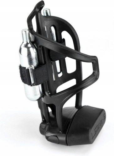 Koszyk na bidon Lezyne TUBELESS FLOW STORAGE CAGE czarny zestaw